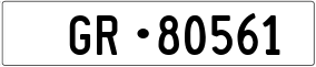 Trailer License Plate